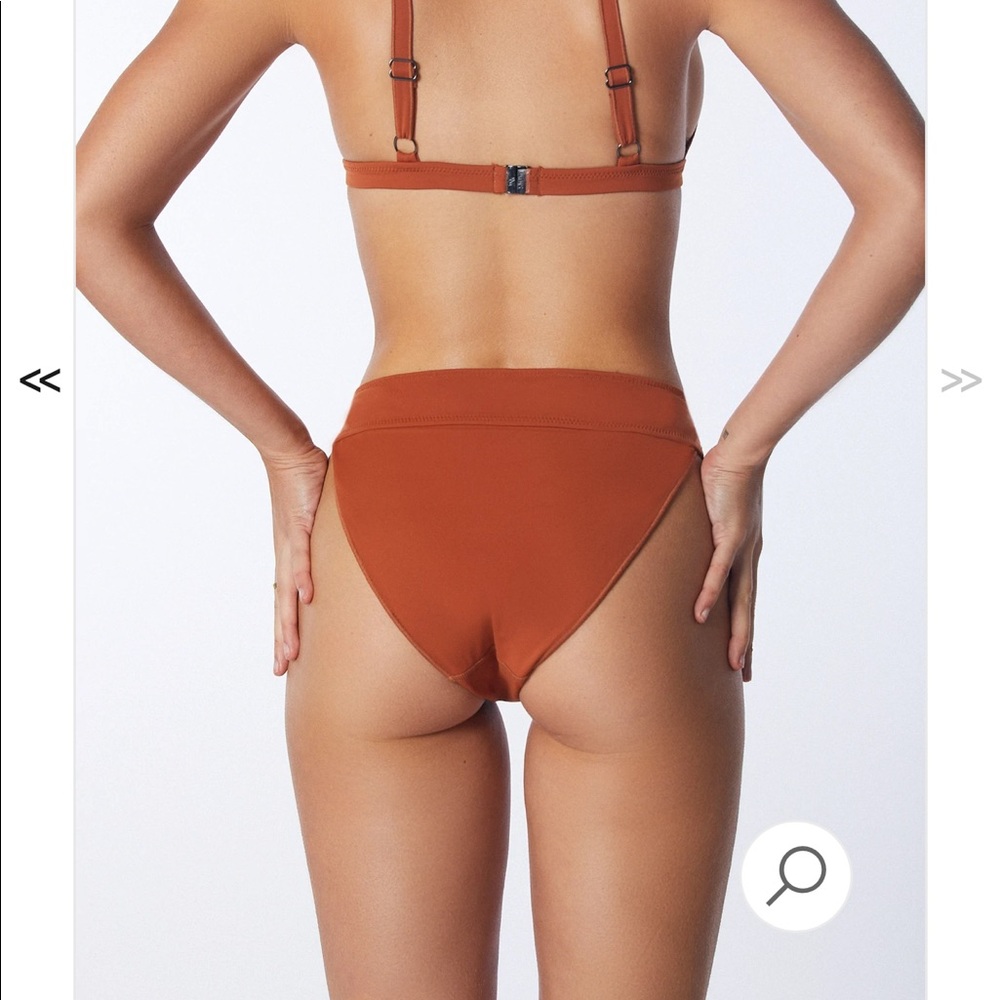 it's now cool  the contour bikini pant color rust